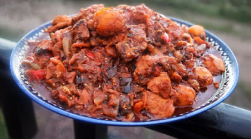 Мясная овощная феерия с грузинским акцентом – мясо с картошкой в казане [Хорциани]