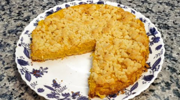 Насыпной пирог с тыквой и миндальной крошкой ? Pie with pumpkin and almond crumbs