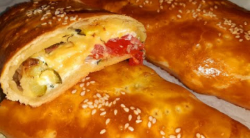 Не знаете ЧТО ещё ПРИДУМАТЬ с кабачками?! Вкусная выпечка с начинкой из кабачков...просто и вкусно