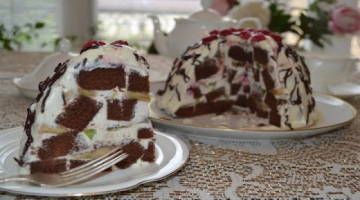 НЕЖНЕЙШИЙ ТОРТ ПАНЧО с бананом киви и малиной СО ВКУСОМ МОРОЖЕНОГО