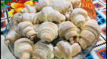 Нежные ? РОГАЛИКИ НА КЕФИРЕ, без яиц и дрожжей! Рецепт проще простого, справится даже ребёнок!