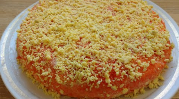 Нежный салат с крабовыми палочками