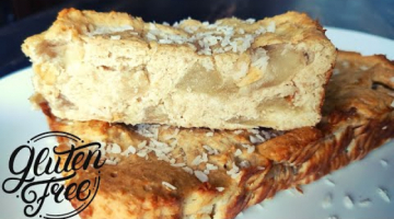 Низкокалорийная творожная шарлотка с яблоками без муки и без сахара
