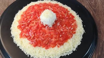 НОВОГОДНИЙ САЛАТ " ШАПКА ДЕДА МОРОЗА" !!! Вкусно, быстро и легко.