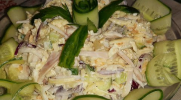 Новогодний стол 2021// Очень вкусный и нежный// салат из кальмаров//готовится просто и быстро