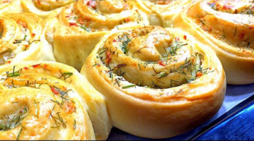 ОБАЛДЕННЫЕ БУЛОЧКИ С ЗЕЛЕНЬЮ! ИДЕАЛЬНОЕ ТЕСТО КАК ПУХ/СУПЕР ВКУСНЫЕ БУЛОЧКИ С ЧЕСНОКОМ
