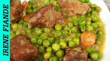 Очень вкусная и сочная Говядина тушёная  с зелёным горошком и овощами