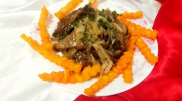 Очень вкусная Печень. Печень в сметаном соусе