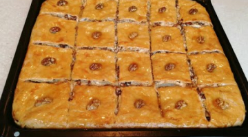 Очень вкусный пахлава с орехами и изюмом