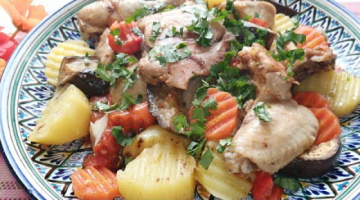 Очень вкусный ужин или обед в духовке. Курица в духовке с овощами. Быстро и Вкусно.