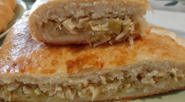 ОЧЕНЬ ВКУСНЫЙ  ПИРОГ НА ДРОЖЖЕВОМ ТЕСТЕ С НАЧИНКОЙ ИЗ КАПУСТЫ