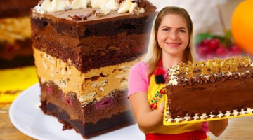 Огромный Торт на ДЕНЬ РОЖДЕНИЯ Свекра ? на БОЛЬШУЮ КОМПАНИЮ! Самый Вкусный и Самый Шоколадный ТОРТ!