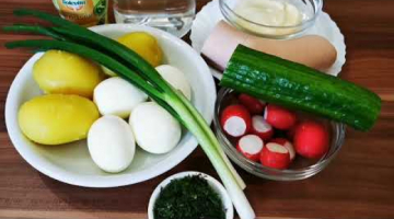 ОКРОШКА ЛЮБИМАЯ на домашнем майонезе. Вкуснотище!!