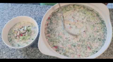 Окрошка.Вкусная окрошка домашняя