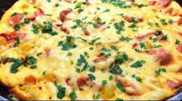 Омлет с картошкой на сковороде ВКУСНО Приготовить Омлет ВКУСНЫЙ на сковороде Рецепт Омлет с молоком