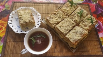 Песочная полоска с повидлом. Пирожное из школьной столовой.