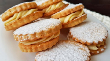ПЕСОЧНОЕ ПЕЧЕНЬЕ  со сливочным КРЕМОМ и ДЖЕМОМ. ВКУСНЕЙШЕЕ печенье К ЧАЮ