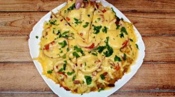 Пицца за 10 минут на сковороде - картофельная основа - очень вкусная и необычная
