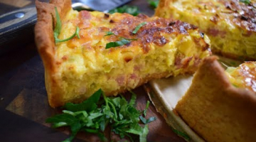 ПИРОГ( КИШ ЛОРЕН) С ПОРЕЕМ,БЕКОНОМ И СЫРОМ!