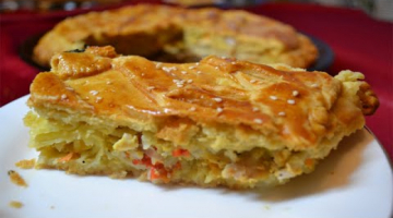 ПИРОГ РАССЫПЧАТЫЙ с курицей и овощами  НЕЖНЫЙ ХРУСТ  ОЧЕНЬ ВКУСНО