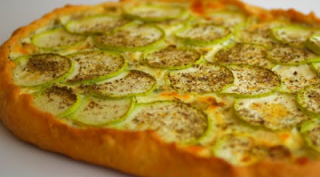 Пирог с сыром и кабачками на скорую руку