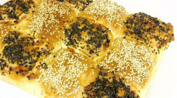 Пирог "Шахматный" с мясом и сыром. Пошаговый видео рецепт.