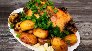 Праздничная утка с квашеной капустой и яблоками!