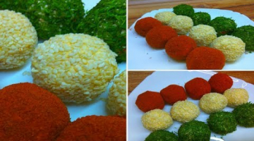Праздничная закуска «Сырные шарики»  из плавленых сырков - очень вкусная и необычная подача