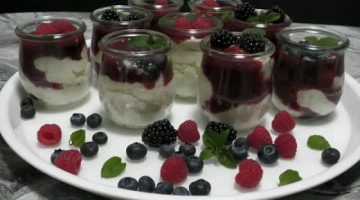 ПРОСТОЙ ДЕСЕРТ РАФАЭЛЛО - КРЕМ с ЯГОДАМИ!!!EINFACHES DESSERT RAPHAELLO - CREME mit BEEREN !!!