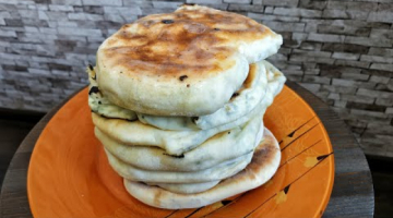 Простые Лепешки с брынзой НА СКОВОРОДЕ. Вкусно, быстро и доступно! 