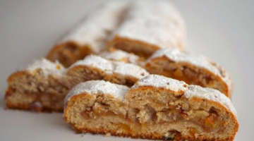 Рождественский творожный штоллен с яблоками / Stollen / Без дрожжей