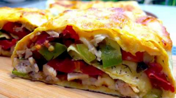 РУЛЕТ ИЗ ЛАВАША С МЯСОМ В ДУХОВКЕ. ОЧЕНЬ ВКУСНО и ПРОСТО