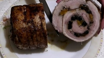 Рулет мясной с пикантной начинкой