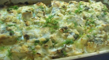 Рыбная запеканка с картофелем