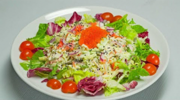 Салат из крабовых палочек с морской капустой. Рецепт от Всегда Вкусно!