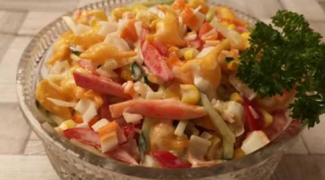 Салат Кенгуру.очень простой и очень вкусный салат.лёгкий салат