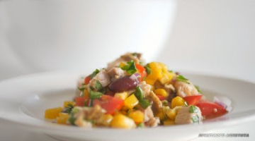 Салат "Пестрый" Простой, вкусный, сытный. Без майонеза