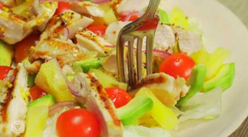 Салат с ананасами и куриной грудкой. Рецепт от Всегда Вкусно!