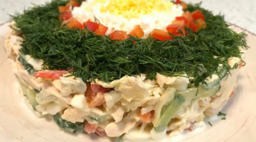 Салат с Пекинской капустой и Курицей, который Всегда Выручает! Без майонеза!