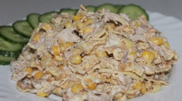 Салат с яичными блинчиками, невероятно вкусный и безумно простой