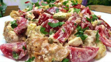 Салат с Жареными Кабачками