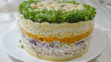 САЛАТ ТОРТ? ГРИБНАЯ ПОЛЯНА❤️ВКУСНЫЙ и КРАСИВЫЙ