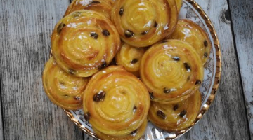 Сдобные Булочки - Улитки с изюмом и Ванильным Пудингом!!! НЕВЕРОЯТНО ВКУСНО!!!