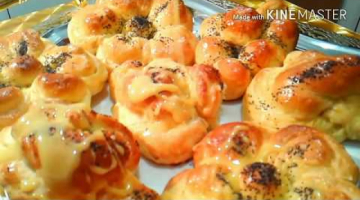 СДОБНЫЕ БУЛОЧКИ К ЧАЮ/Красивые булочки/Вкуснейший рецепт/Апельсиновая помадка!!!