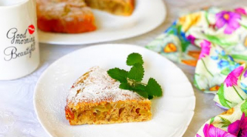 Шарлотка на скорую руку с яблоками и орехами без миксера и разрыхлителя - готовьте хоть каждый день)