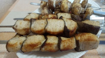 ШАШЛЫК из РЫБЫ ! ( КЛЫКАЧ в ЭЛЕКТРОШАШЛЫЧНИЦЕ ! ... ) + СОУС для РЫБЫ !