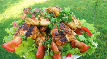 Шашлык Куриные КРЫЛЬЯ на МАНГАЛЕ в самом вкусном маринаде.  Шашлык из курицы в медово-соевом соусе