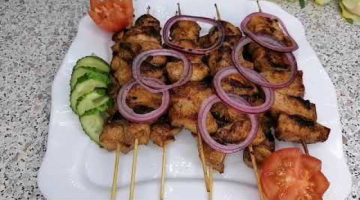 Шашлык на сковороде. Вкусно и просто.