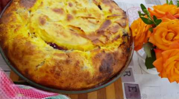 Шикарный ПИРОГ БЕЗ ВОЗНИ С ТЕСТОМ! Очень Вкусный и Быстрый Пирог с Творогом