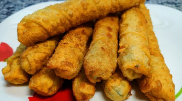 Сигара бёрек с творогом, сыром и зеленью 